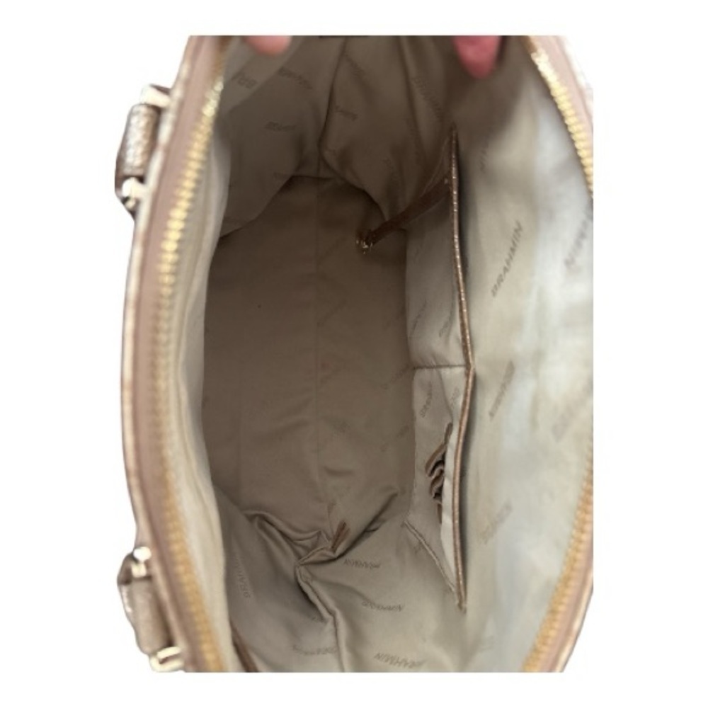 BRAHMIN large Duxbury satchel, Gold Artois, Croc embossed, shoulder strap - Picture 10 of 13